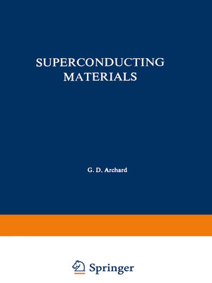 cover image of Superconducting Materials